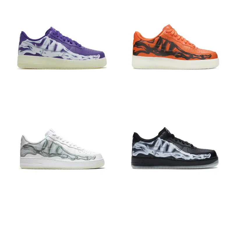 Nike Air Force 1 Skeleton Sneakers 1